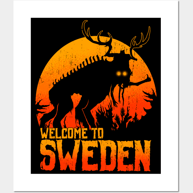 Welcome to Sweden Wall Art by Spazzy Newton